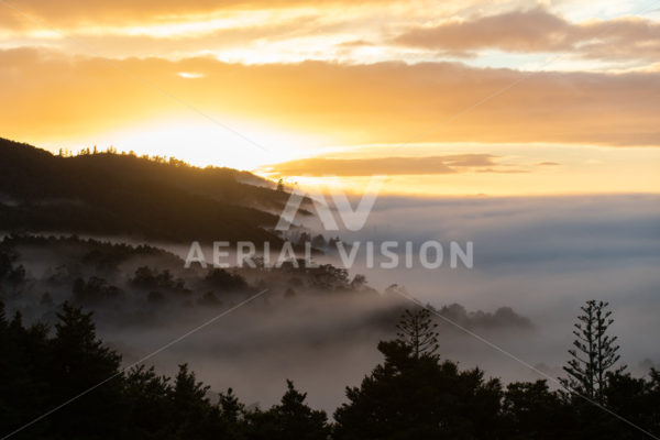 Moerewa Sunrise - Aerial Vision Stock Imagery