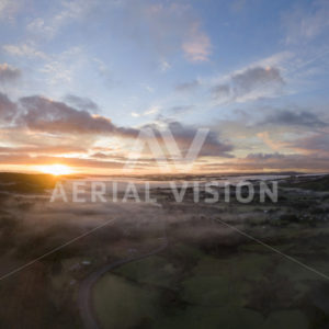 Moerewa Sunrise Panorama - Aerial Vision Stock Imagery