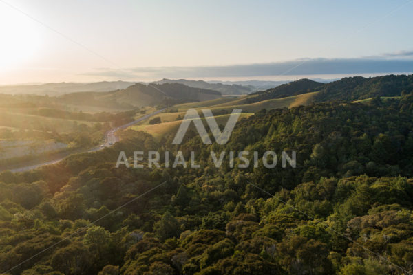 Bulls Gorge Sunrise - Aerial Vision Stock Imagery
