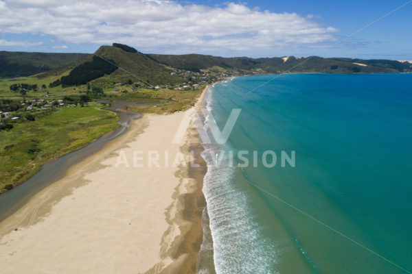 Ahipara, 90 Mile Beach - Aerial Vision Stock Imagery