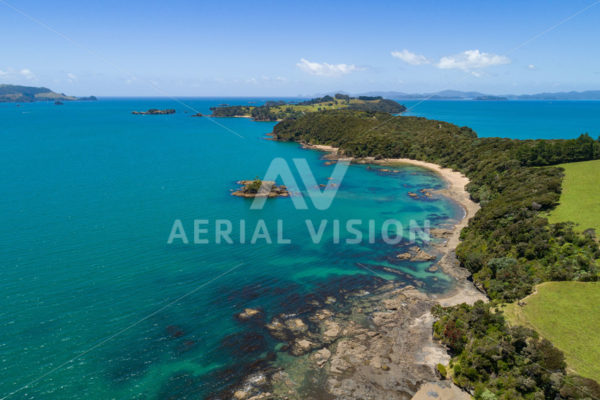 Bay of Islands Beach - Aerial Vision Stock Imagery