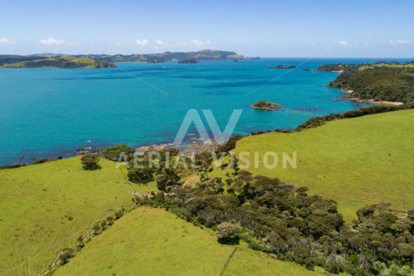 Bay of Islands Beach - Aerial Vision Stock Imagery