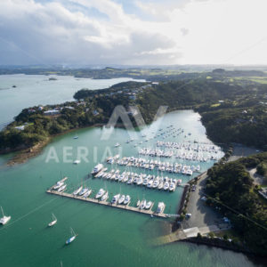 Doves Bay Marina - Aerial Vision Stock Imagery