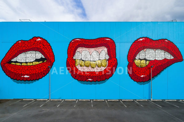 Graffiti Street Art – Christchurch - Aerial Vision Stock Imagery