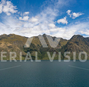 Lake Wakatipu Panorama - Aerial Vision Stock Imagery