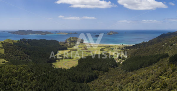 Matauri Bay Panorama - Aerial Vision Stock Imagery