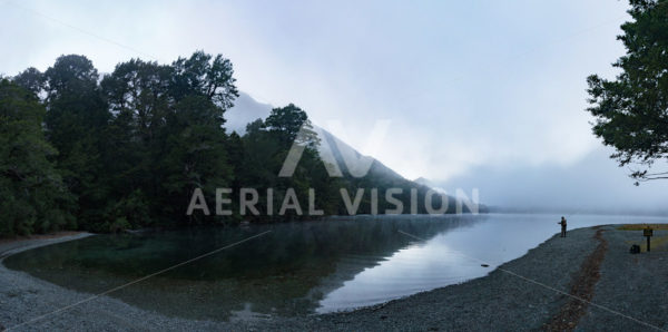 Milford Sound Panorama - Aerial Vision Stock Imagery