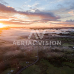 Moerewa Sunrise - Aerial Vision Stock Imagery