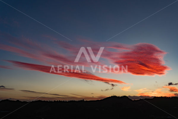 Pink Sunset - Aerial Vision Stock Imagery