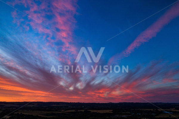 Sunset - Aerial Vision Stock Imagery