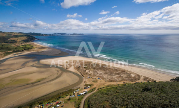 Takou Bay Panorama - Aerial Vision Stock Imagery