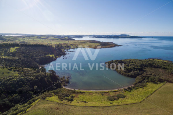 Wairoa Bay , Waitangi - Aerial Vision Stock Imagery