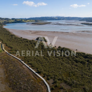 Horeke Boardwalk – Twin Coast Cycle Trail - Aerial Vision Stock Imagery